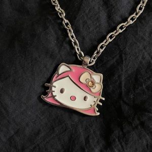 Rare! Tarina Tarantino Hello Kitty Pink Head Necklce